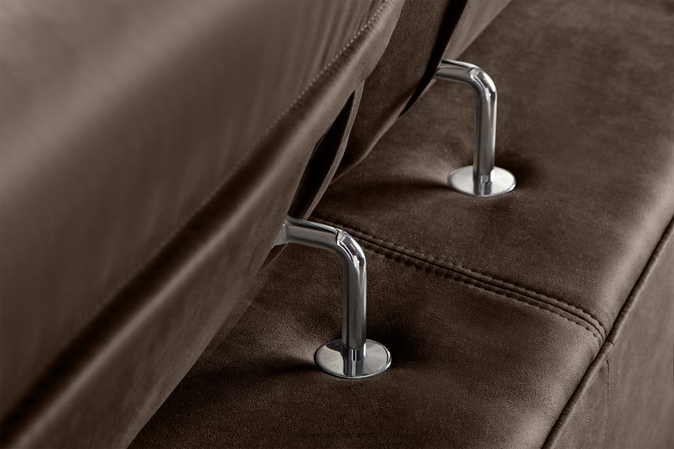 RATLO Ecksofa rechts mit Schlaffunktion in Leder-Optik in dunkelbraun Dunkelbraun - Foto 10