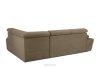 RATLO Ecksofa rechts mit Schlaffunktion und Bettzeugcontainer in hellbraun hellbraun - Foto 5