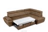 RATLO Ecksofa rechts mit Schlaffunktion in Leder-Optik in cappuccinobraun cappuccino - Foto 6