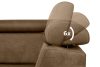 RATLO Ecksofa rechts mit Schlaffunktion in Leder-Optik in cappuccinobraun cappuccino - Foto 8