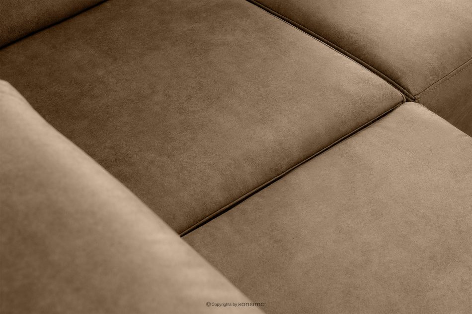 RATLO Ecksofa rechts mit Schlaffunktion in Leder-Optik in cappuccinobraun cappuccino - Foto 11