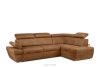 RATLO Ecksofa rechts mit Schlaffunktion in Leder-Optik rostbraun rost - Foto 3
