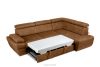 RATLO Ecksofa rechts mit Schlaffunktion in Leder-Optik rostbraun rost - Foto 6