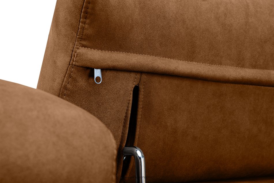 RATLO Ecksofa rechts mit Schlaffunktion in Leder-Optik rostbraun rost - Foto 9