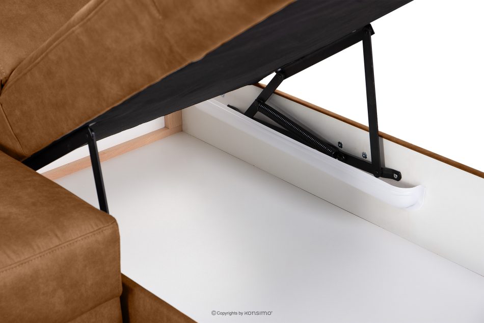 RATLO Ecksofa rechts mit Schlaffunktion in Leder-Optik rostbraun rost - Foto 14