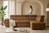 RATLO Ecksofa rechts mit Schlaffunktion in Leder-Optik rostbraun rost - Foto 16