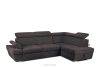 RATLO Ecksofa rechts mit Schlaffunktion und Bettzeugcontainer in marineblau/braun marineblau/braun - Foto 3