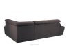 RATLO Ecksofa rechts mit Schlaffunktion und Bettzeugcontainer in marineblau/braun marineblau/braun - Foto 5