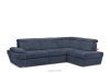 RATLO Ausklappbares Ecksofa mit Bettzeugcontainer navy blau rechts marineblau - Foto 4