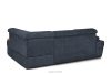 RATLO Ausklappbares Ecksofa mit Bettzeugcontainer navy blau rechts marineblau - Foto 7