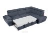 RATLO Ecksofa rechts mit Schlaffunktion und Bettzeugcontainer in dunkelblau dunkelblau - Foto 6