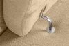 RATLO Ecksofa rechts mit Schlaffunktion und Bettzeugcontainer in ecrufarben ecrufarben - Foto 8