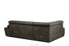 RATLO Ecksofa links mit Schlaffunktion in Leder-Optik in anthrazitfarben anthrazit - Foto 4