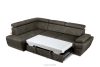 RATLO Ecksofa links mit Schlaffunktion in Leder-Optik in anthrazitfarben anthrazit - Foto 6