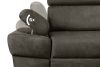 RATLO Ecksofa links mit Schlaffunktion in Leder-Optik in anthrazitfarben anthrazit - Foto 7