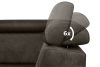 RATLO Ecksofa links mit Schlaffunktion in Leder-Optik in anthrazitfarben anthrazit - Foto 8
