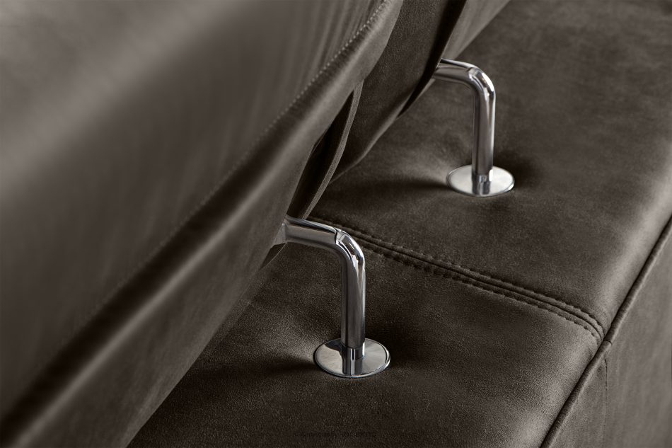 RATLO Ecksofa links mit Schlaffunktion in Leder-Optik in anthrazitfarben anthrazit - Foto 10