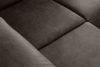 RATLO Ecksofa links mit Schlaffunktion in Leder-Optik in anthrazitfarben anthrazit - Foto 12