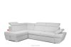 RATLO Ausklappbares Ecksofa mit Bettzeugcontainer grau links Bouclé grau - Foto 3