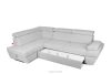 RATLO Ausklappbares Ecksofa mit Bettzeugcontainer grau links Bouclé grau - Foto 5