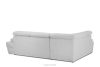 RATLO Ausklappbares Ecksofa mit Bettzeugcontainer grau links Bouclé grau - Foto 8
