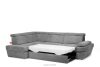 RATLO Ausklappbares Ecksofa mit Bettzeugcontainer grau links dunkelgrau - Foto 6