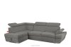 RATLO Ecksofa links mit Schlaffunktion und Bettzeugcontainer in grau aschfahl - Foto 3