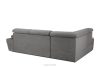 RATLO Ecksofa links mit Schlaffunktion und Bettzeugcontainer in grau aschfahl - Foto 5