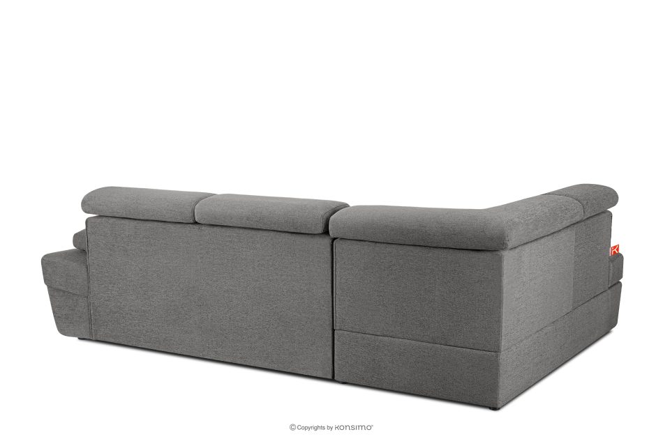 RATLO Ecksofa links mit Schlaffunktion und Bettzeugcontainer in grau aschfahl - Foto 4