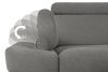 RATLO Ecksofa links mit Schlaffunktion und Bettzeugcontainer in grau aschfahl - Foto 9