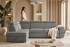 RATLO Ecksofa links mit Schlaffunktion und Bettzeugcontainer in grau aschfahl - Foto 15