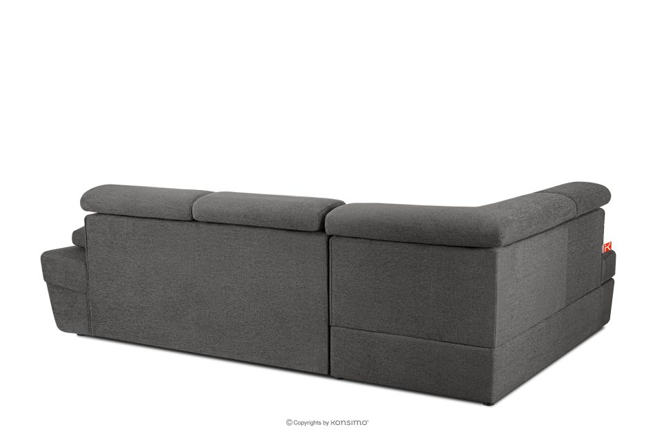 RATLO Ecksofa links mit Schlaffunktion und Bettzeugcontainer in graphitfarben graphit - Foto 4