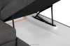 RATLO Ecksofa links mit Schlaffunktion und Bettzeugcontainer in graphitfarben graphit - Foto 12