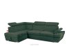 RATLO Ecksofa links mit Schlaffunktion und Bettzeugcontainer in marineblau/beige marineblau/beige - Foto 3