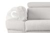 RATLO Ausklappbares Ecksofa mit Bettzeugcontainer creme links Bouclé creme - Foto 11