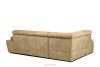 RATLO Ecksofa links mit Schlaffunktion in Leder-Optik in sandgelb sandfarben - Foto 4