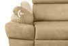 RATLO Ecksofa links mit Schlaffunktion in Leder-Optik in sandgelb sandfarben - Foto 7