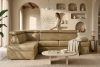 RATLO Ecksofa links mit Schlaffunktion in Leder-Optik in sandgelb sandfarben - Foto 15