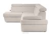 RATLO Ausklappbares Ecksofa mit Bettzeugcontainer hellbeige links Bouclé hellbeige - Foto 7