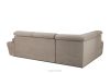 RATLO Ecksofa links mit Schlaffunktion und Bettzeugcontainer in dunkelbeige dunkelbeige - Foto 5