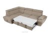 RATLO Ecksofa links mit Schlaffunktion und Bettzeugcontainer in dunkelbeige dunkelbeige - Foto 6