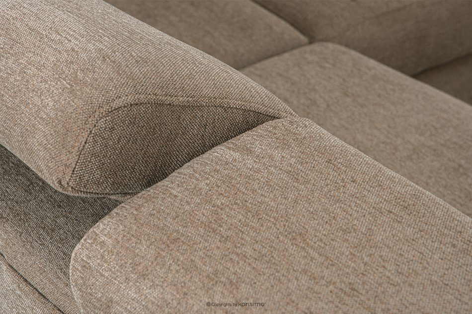 RATLO Ecksofa links mit Schlaffunktion und Bettzeugcontainer in dunkelbeige dunkelbeige - Foto 6