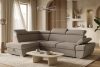 RATLO Ecksofa links mit Schlaffunktion und Bettzeugcontainer in dunkelbeige dunkelbeige - Foto 2