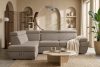 RATLO Ecksofa links mit Schlaffunktion und Bettzeugcontainer in dunkelbeige dunkelbeige - Foto 15