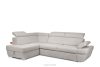 RATLO Ausklappbares Ecksofa mit Bettzeugcontainer braun links Bouclé braun - Foto 3