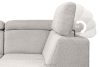 RATLO Ausklappbares Ecksofa mit Bettzeugcontainer braun links Bouclé braun - Foto 12