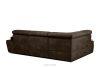 RATLO Ecksofa links mit Schlaffunktion in Leder-Optik in dunkelbraun Dunkelbraun - Foto 4