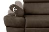 RATLO Ecksofa links mit Schlaffunktion in Leder-Optik in dunkelbraun Dunkelbraun - Foto 7