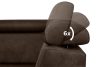 RATLO Ecksofa links mit Schlaffunktion in Leder-Optik in dunkelbraun Dunkelbraun - Foto 8