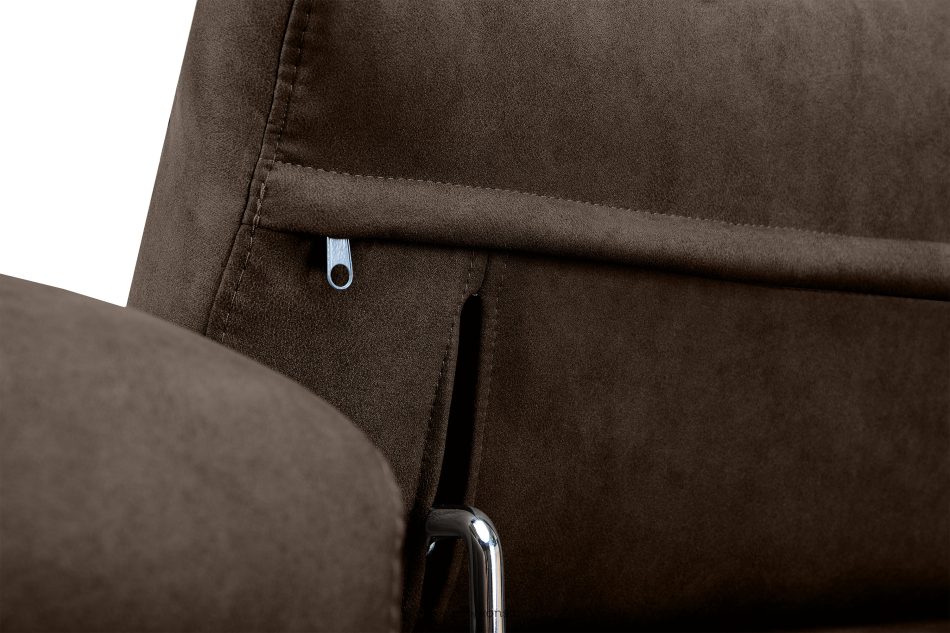 RATLO Ecksofa links mit Schlaffunktion in Leder-Optik in dunkelbraun Dunkelbraun - Foto 9